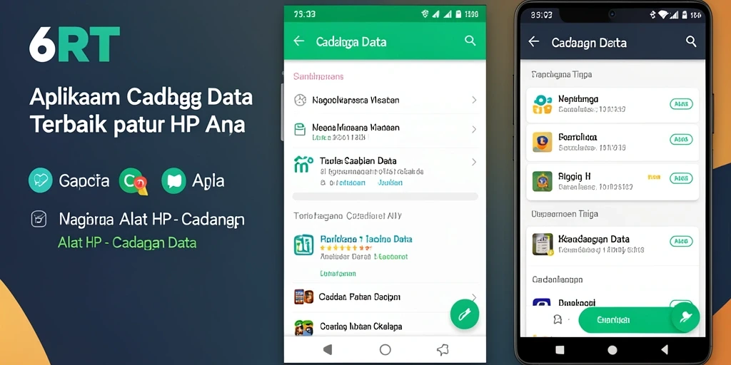 Antarmuka pengguna 6RT yang ramah dan efisien untuk cadangan data.
