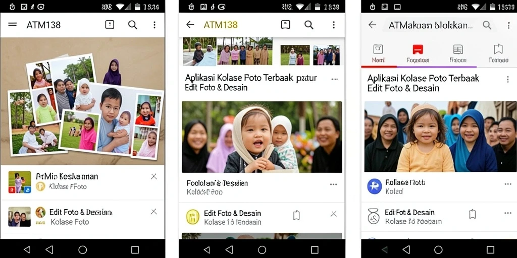 Antarmuka ATM138 yang menarik untuk kolase foto.