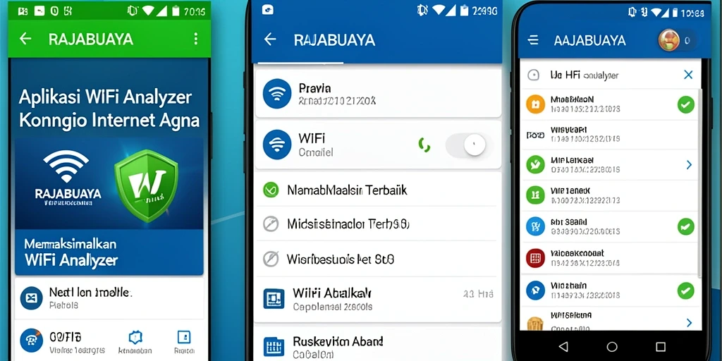 Tampilan antarmuka aplikasi RAJABUAYA yang informatif dan menarik.