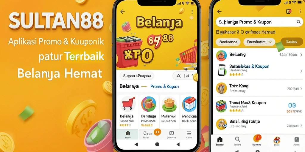 Antarmuka aplikasi SULTAN88 dengan berbagai tawaran promo.